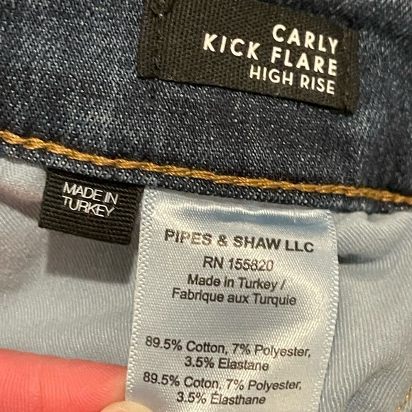 Veronica Beard Carly Kick Flare High Rise jeans EUC size 27 in Zion Wash - Picture 8 of 9